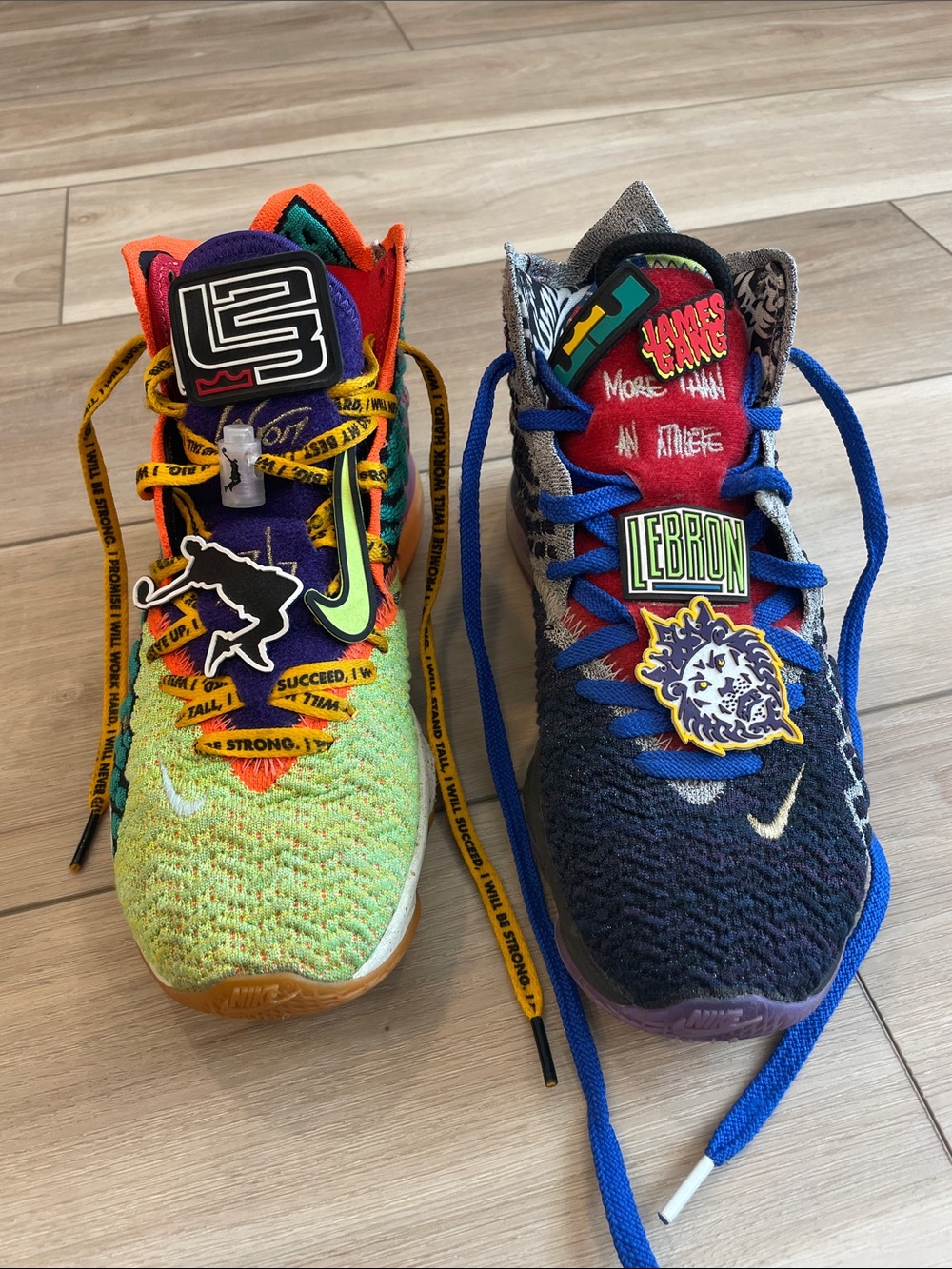 Nike LeBron 17 EP “what the” Shoes with Purple and Orange Accents